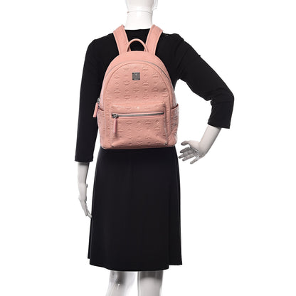 MCM Calfskin Ottomar Monogram Small Backpack Pink 2 of 9