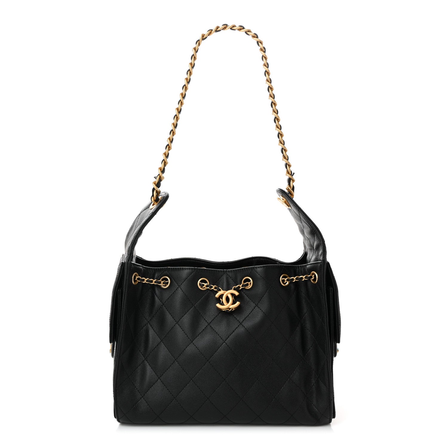 Chanel Caviar Quilted Small Chanel 25 Handbag Black 2 of 19