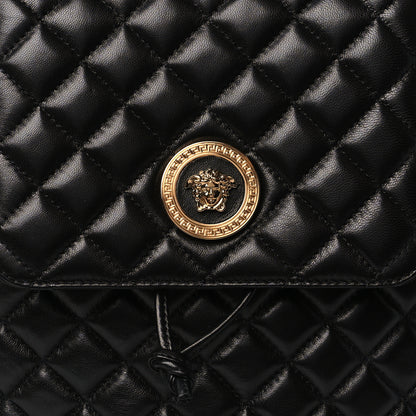Versace Calfskin Quilted Medusa Backpack Black 8 of 10
