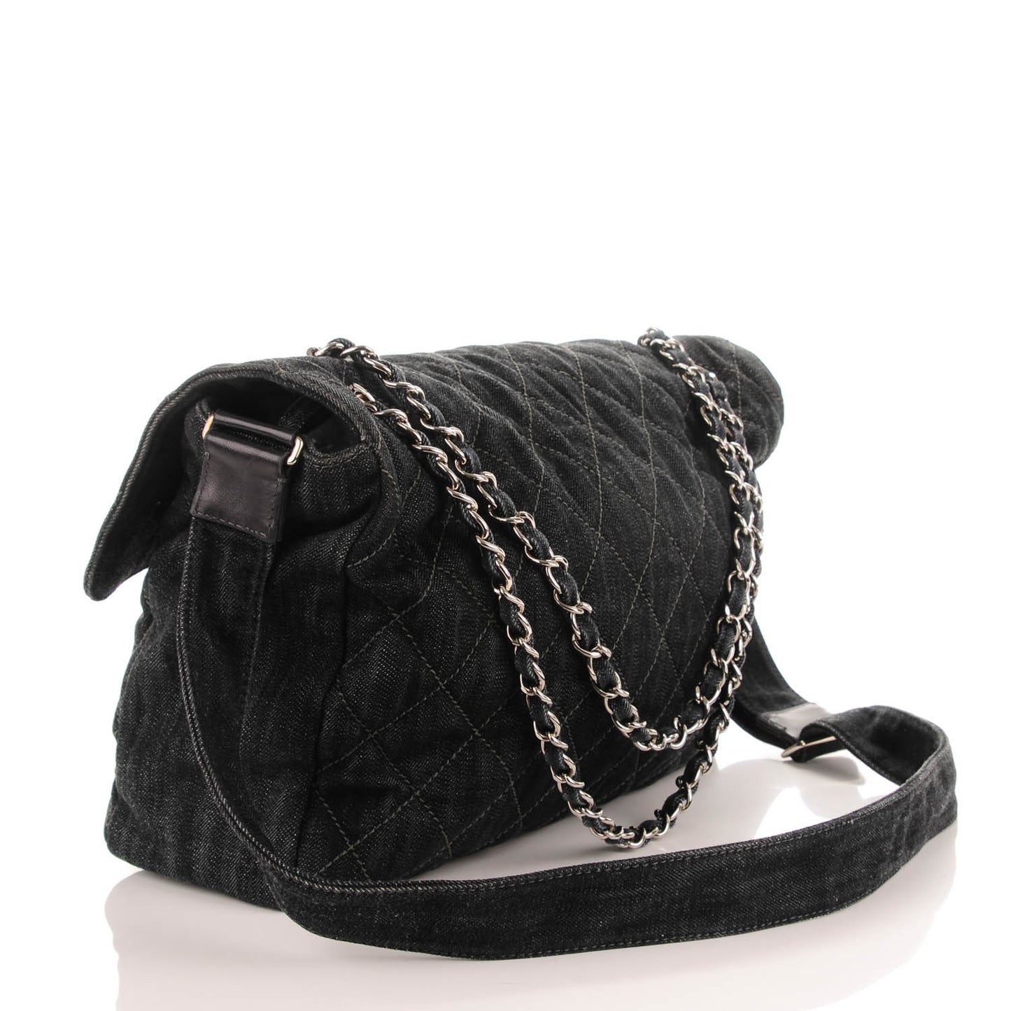 Denim Quilted Stretch Spirit Messenger Bag