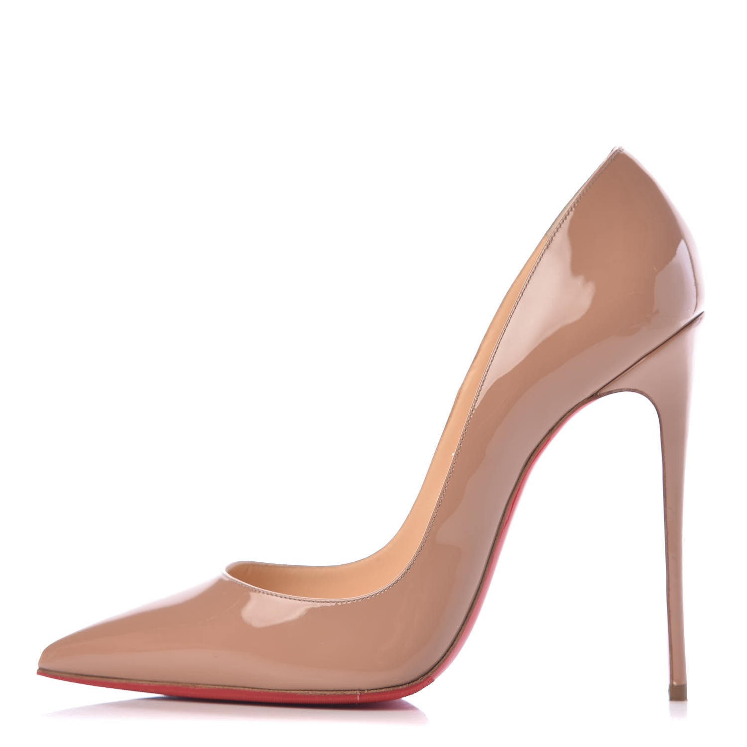Christian Louboutin Patent So Kate 120 Pumps 40 Nude 1 of 12