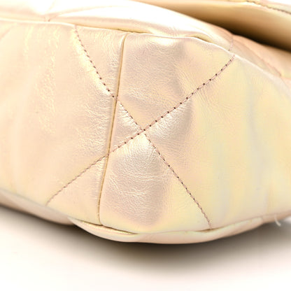 Chanel Iridescent Lambskin Quilted Medium Chanel 19 Flap Pink 8 of 8