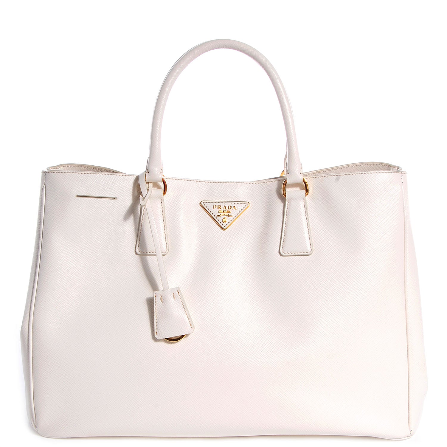 Prada Saffiano Lux Large Tote Bianco 1 of 12