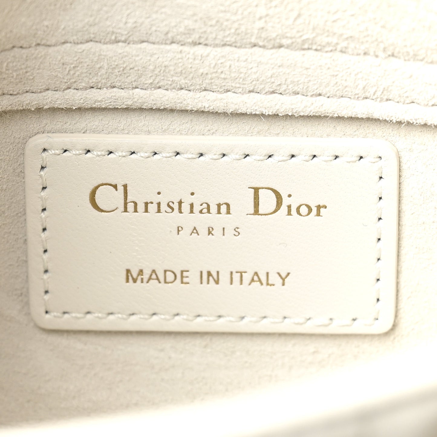 Lambskin Cannage Micro Lady D-Joy Latte