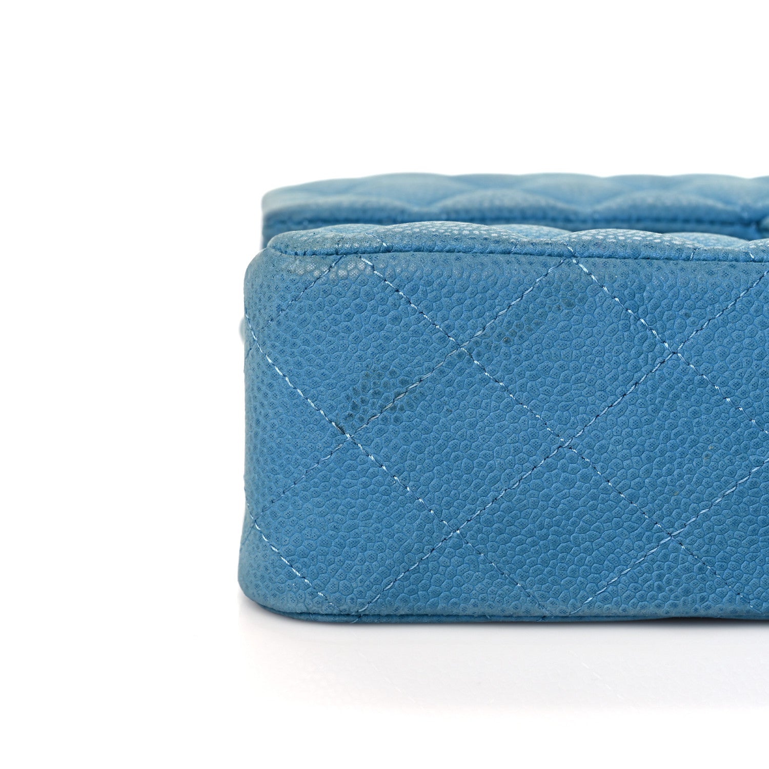 Chanel Iridescent Caviar Quilted Medium Double Flap Blue 12 of 12