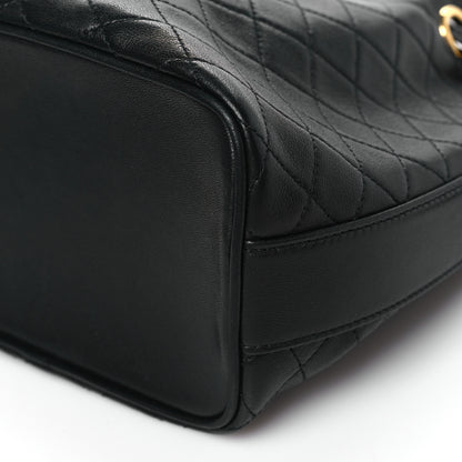 Saint Laurent Lambskin Quilted Small Cassandre Bucket Bag Black 10 of 10