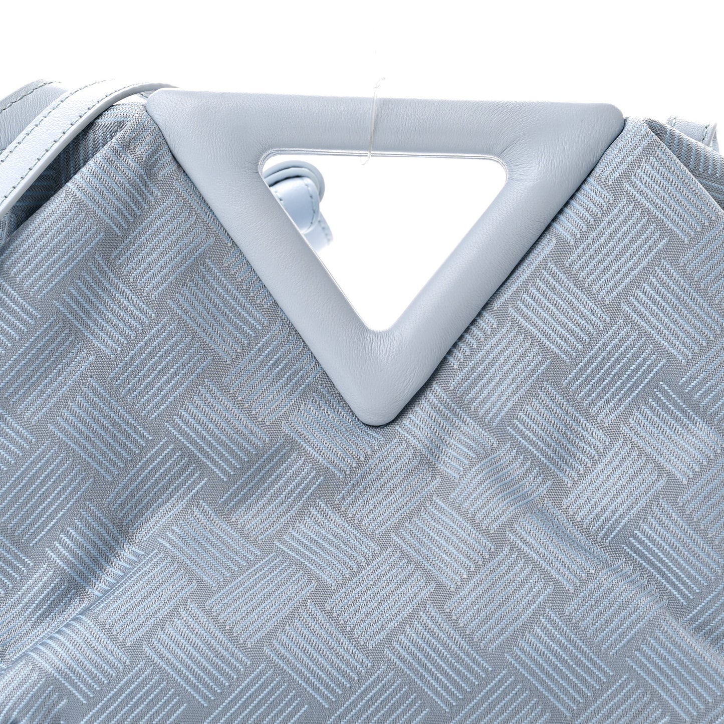 Fabric Intrecciato Small The Point Triangle Bag Light Blue