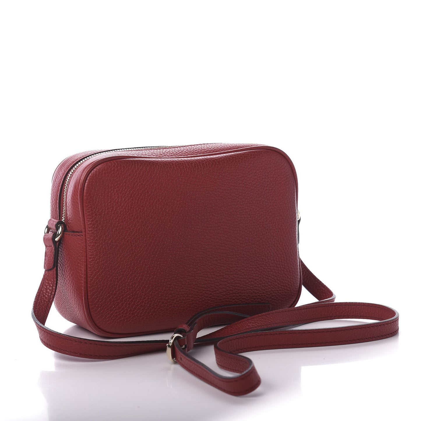 Pebbled Calfskin Small Soho Disco Bag Tabasco Red