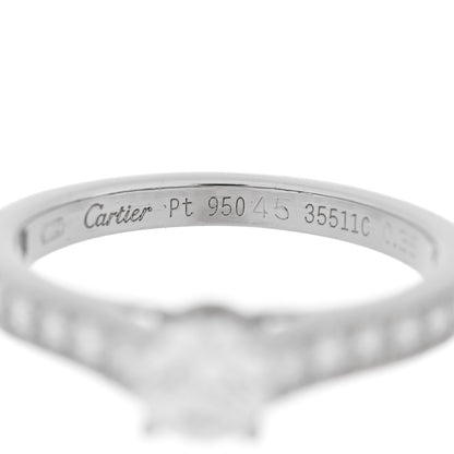 Cartier Platinum Diamond .35ct 1895 Solitaire Engagement Ring 45 3.25 5 of 7