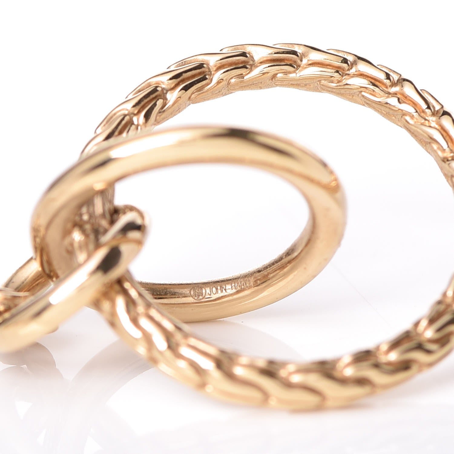 Louis Vuitton JOHN HARDY 18K Yellow Gold Classic Chain Drop Earrings 3 of 5