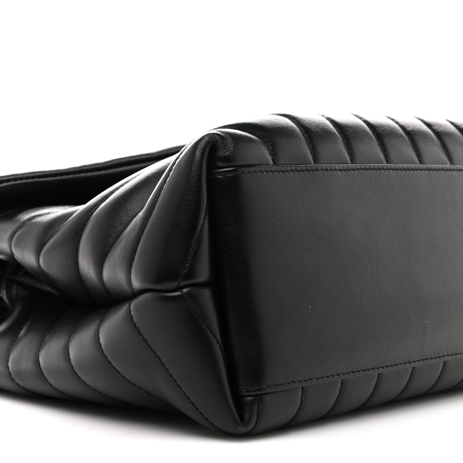 Saint Laurent Calfskin Y Quilted Monogram Medium Loulou Chain Satchel Black 9 of 11