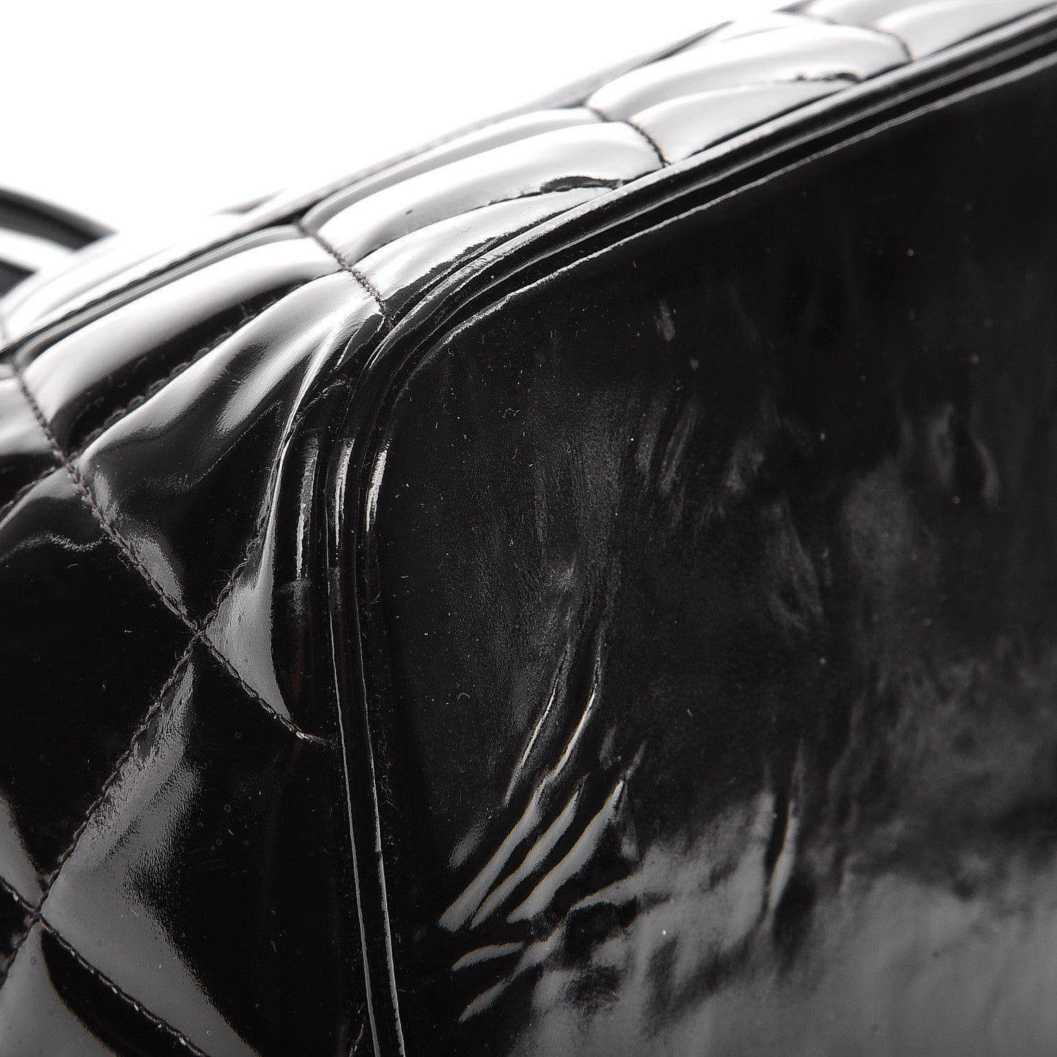 Chanel Patent Quilted Medallion Tote Black 13 of 29