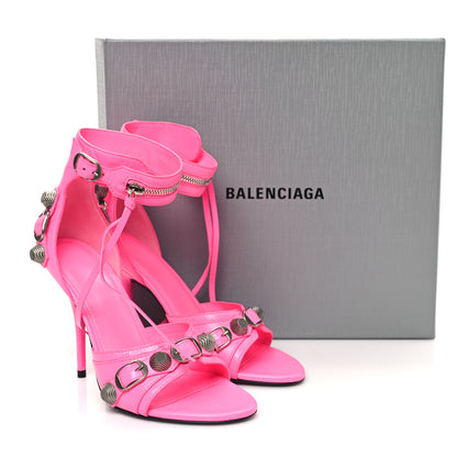 Balenciaga Agneau Arena Cagole 110mm Sandals 37 Fluo Pink 9 of 9
