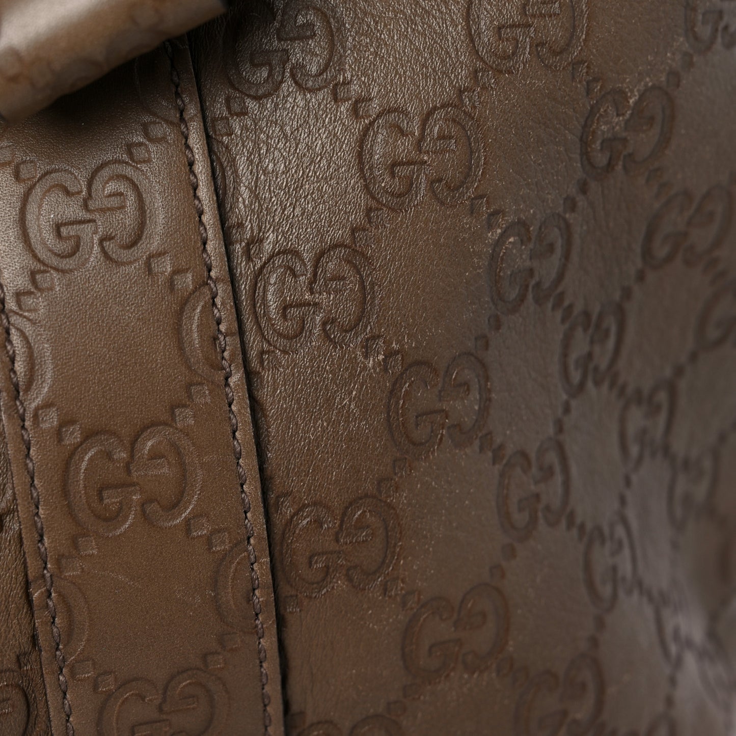 Guccissima Bamboo Top Handle Tote Brown