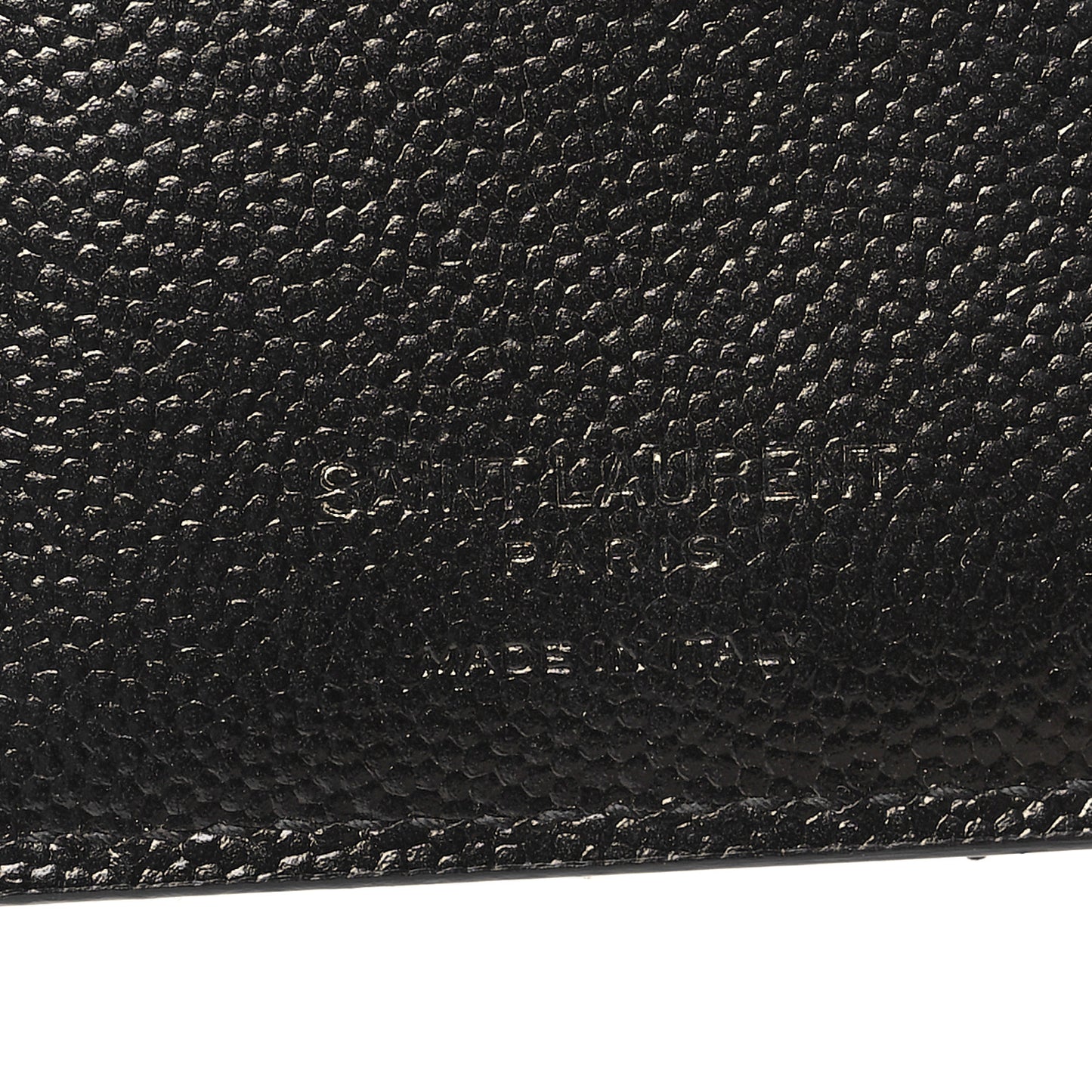 Grain De Poudre Matelasse Chevron Monogram Zipped Two-Part Wallet Black