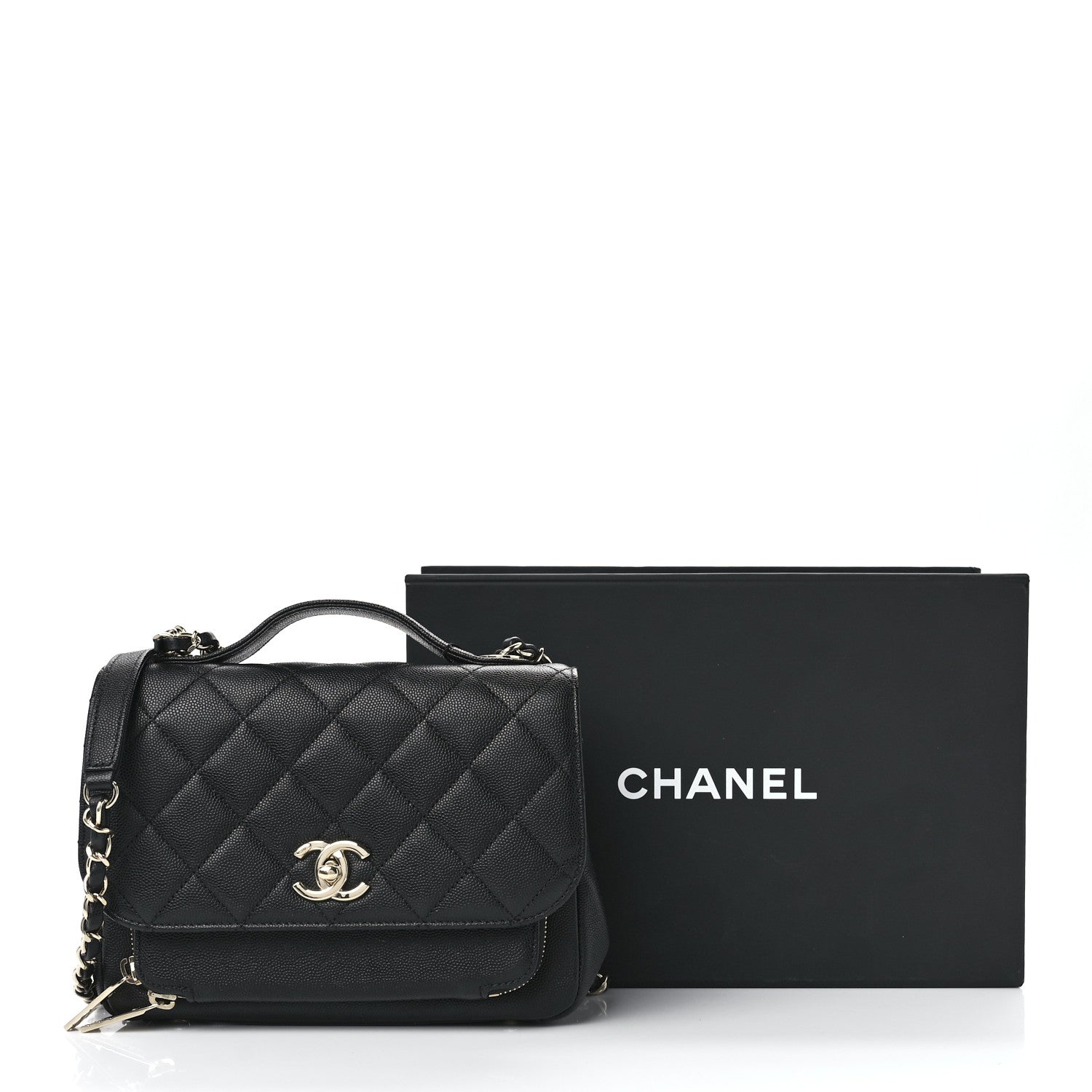 Chanel Caviar Quilted Medium Business Affinity Flap Black 13 of 13