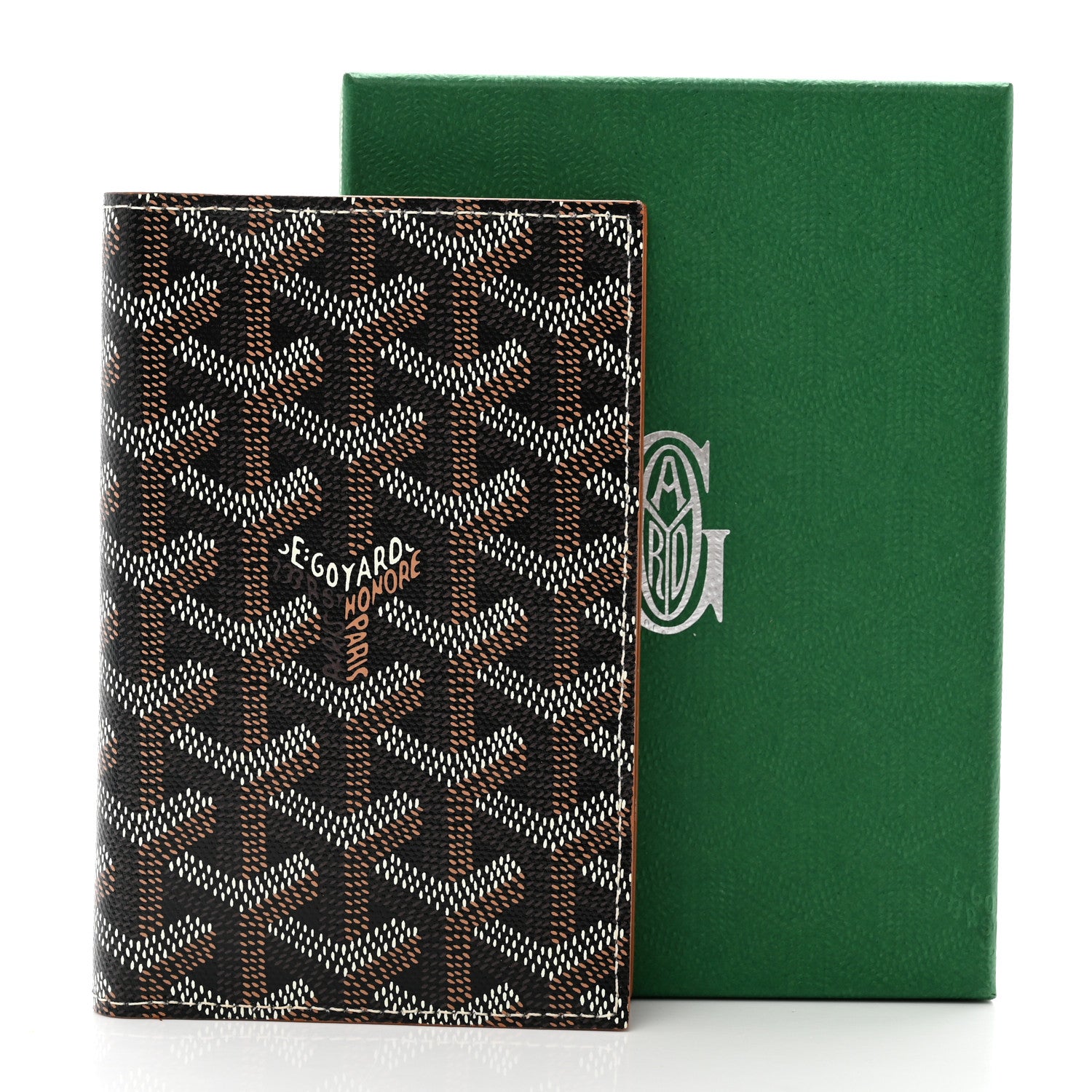 Goyard Goyardine Grenelle Passport Wallet Black Gold 10 of 10