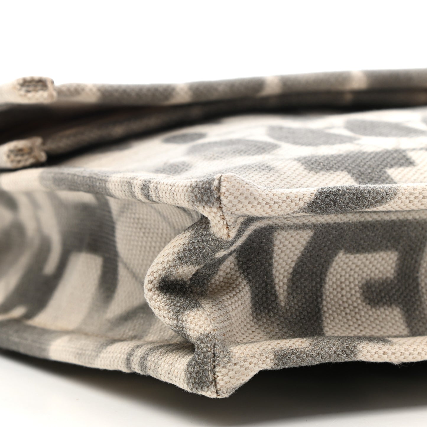 Canvas Iliad Flap Clutch Beige
