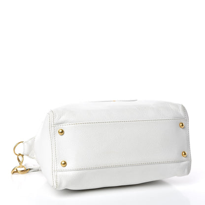 Chanel Calfskin CC Shoulder Bag White 4 of 18
