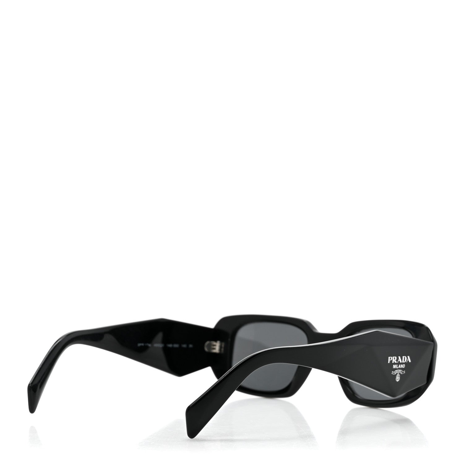 Prada Acetate Symbole Sunglasses SPR 17W Black 4 of 9
