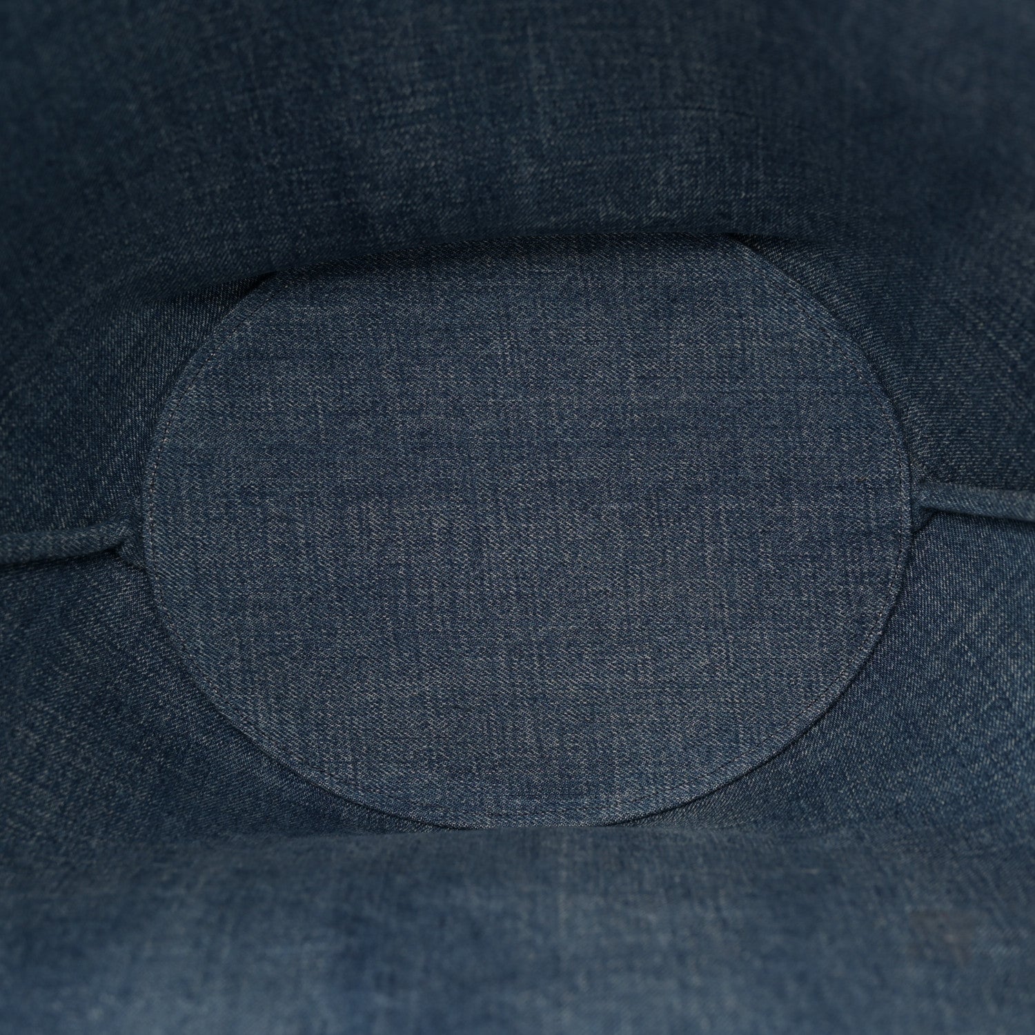 Celine Denim Calfskin Large Couffin Logo Tote Blue 5 of 10