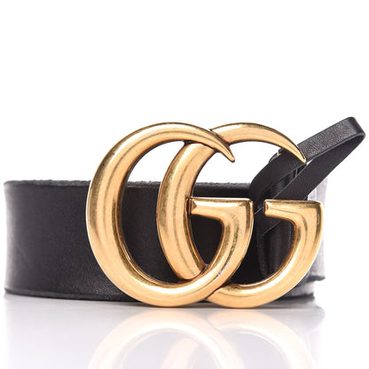 Gucci Faded Calfskin Double G 40mm Belt 75 30 Black 7 of 7