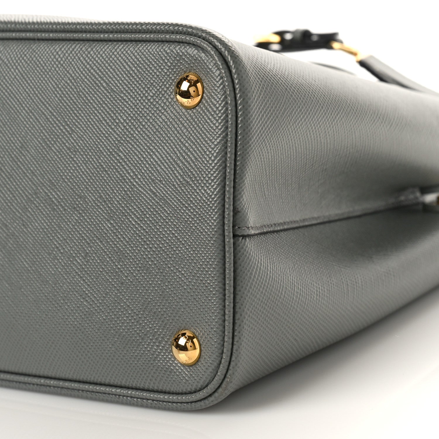 Prada Saffiano Cuir Small Double Bag Ardesia Black 8 of 8
