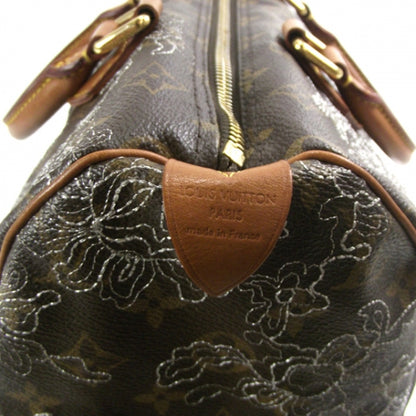 Louis Vuitton Monogram Dentelle Speedy 30 Silver 6 of 9