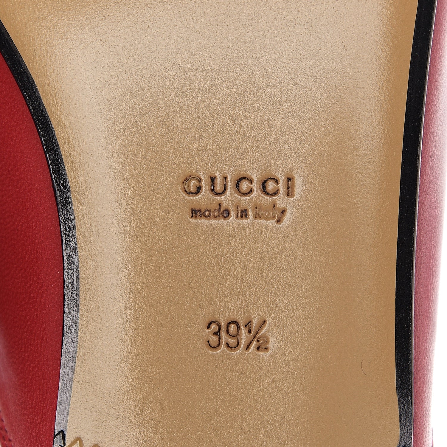 Gucci Malaga Kid Womens Princetown Slippers 39.5 Hibiscus Red 6 of 9