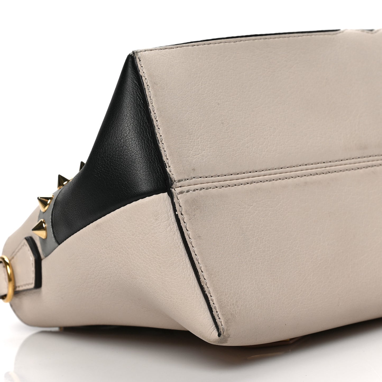 Vitello Dolce Monster Eyes Inlay Studded Medium By The Way Boston Bag Camelia Black Multicolor
