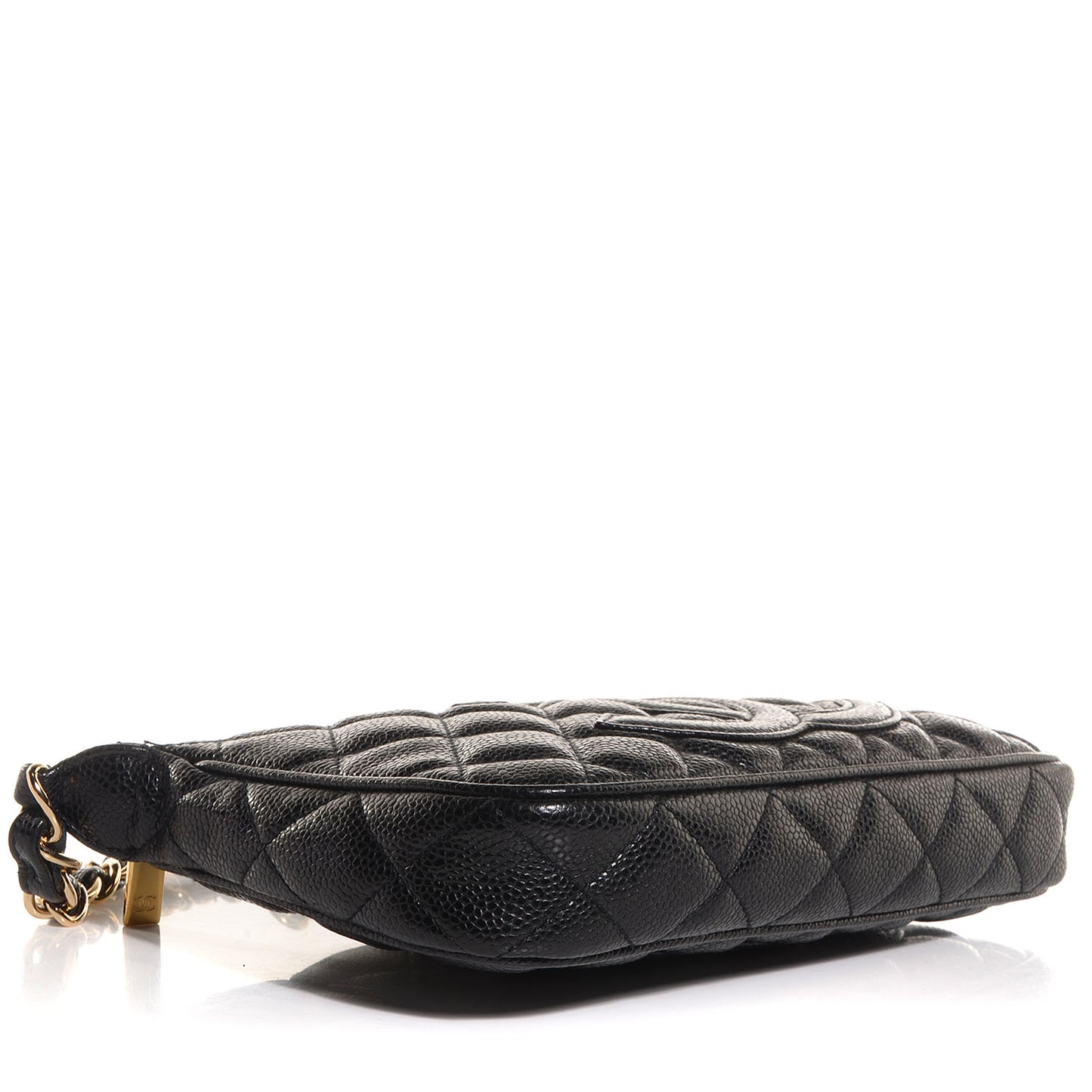 Caviar Quilted Pochette Black