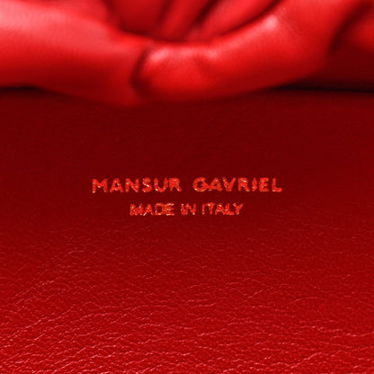 Mansur Gavriel Lambskin Cloud Clutch Flamma 6 of 8