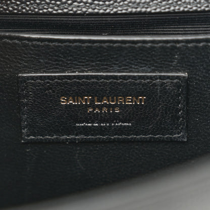 Saint Laurent Grain De Poudre Small Monogram Kate Satchel Black 6 of 11