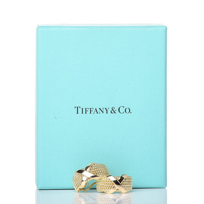 Tiffany 18K Yellow Gold Schlumberger Rope Six-Row Clip-On Earrings 5 of 5