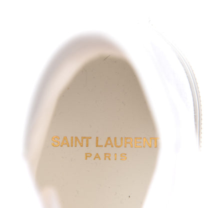Saint Laurent Canvas Womens Malibu High Top Sneakers 38 Optic White 8 of 11