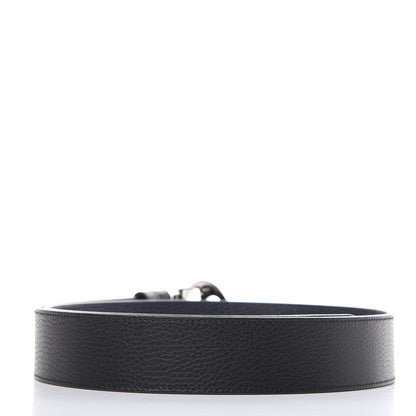 Gucci Calfskin 1973 Reversible Belt 95 38 Black Navy 5 of 16