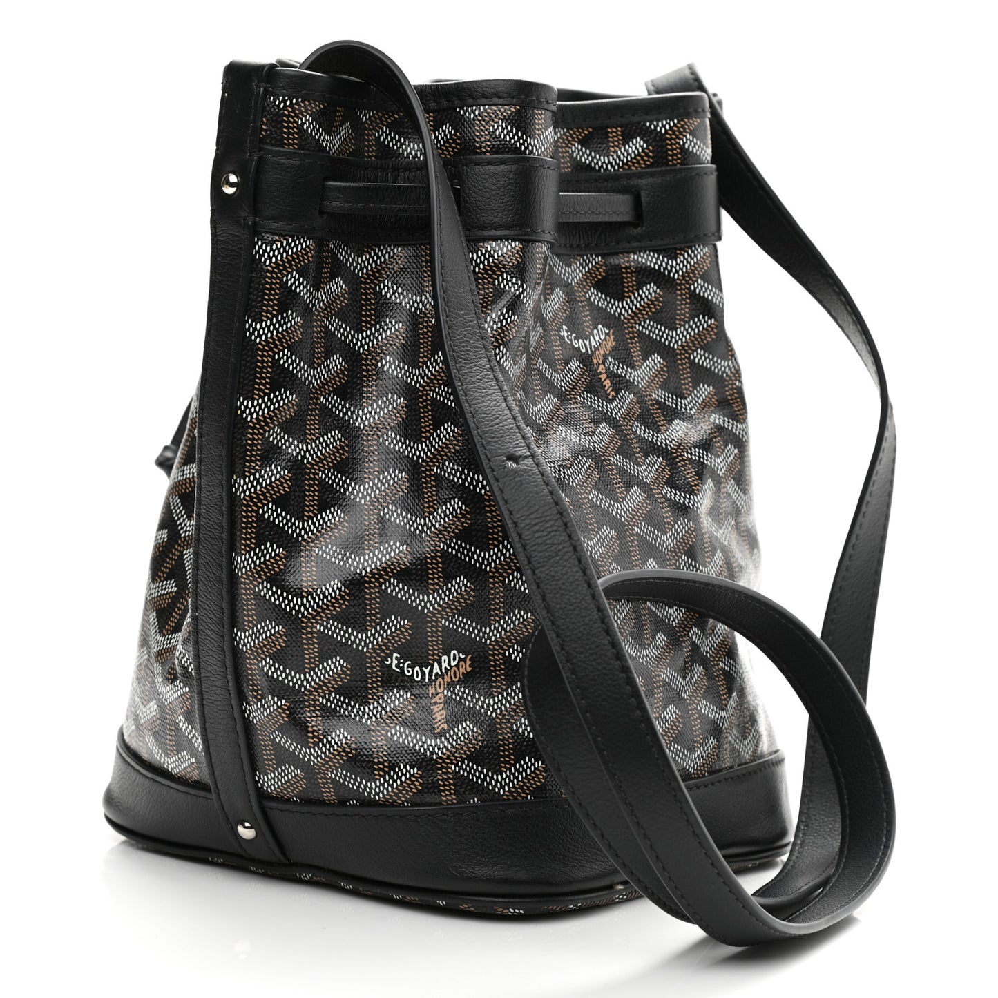Goyardine Petit Flot Bucket Bag PM Black