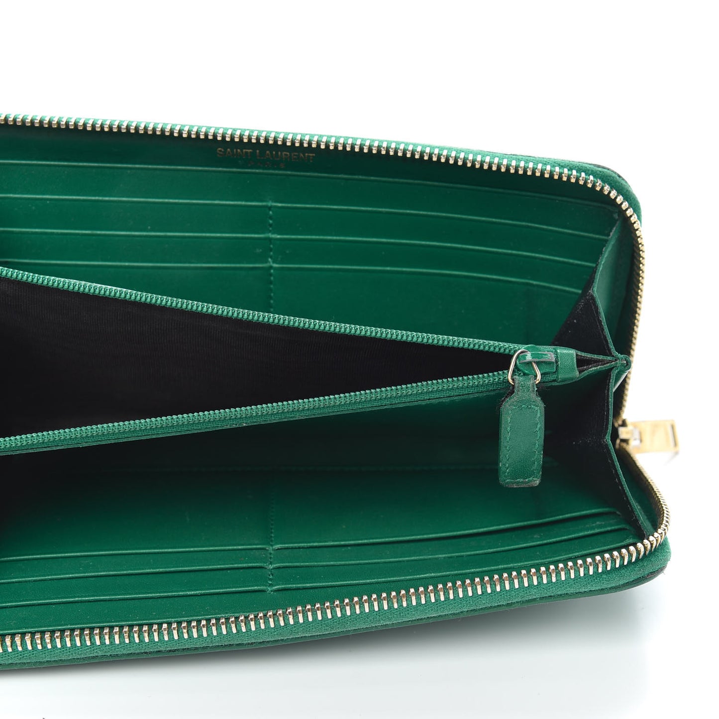 Calfskin Classic Zip Around Wallet Green