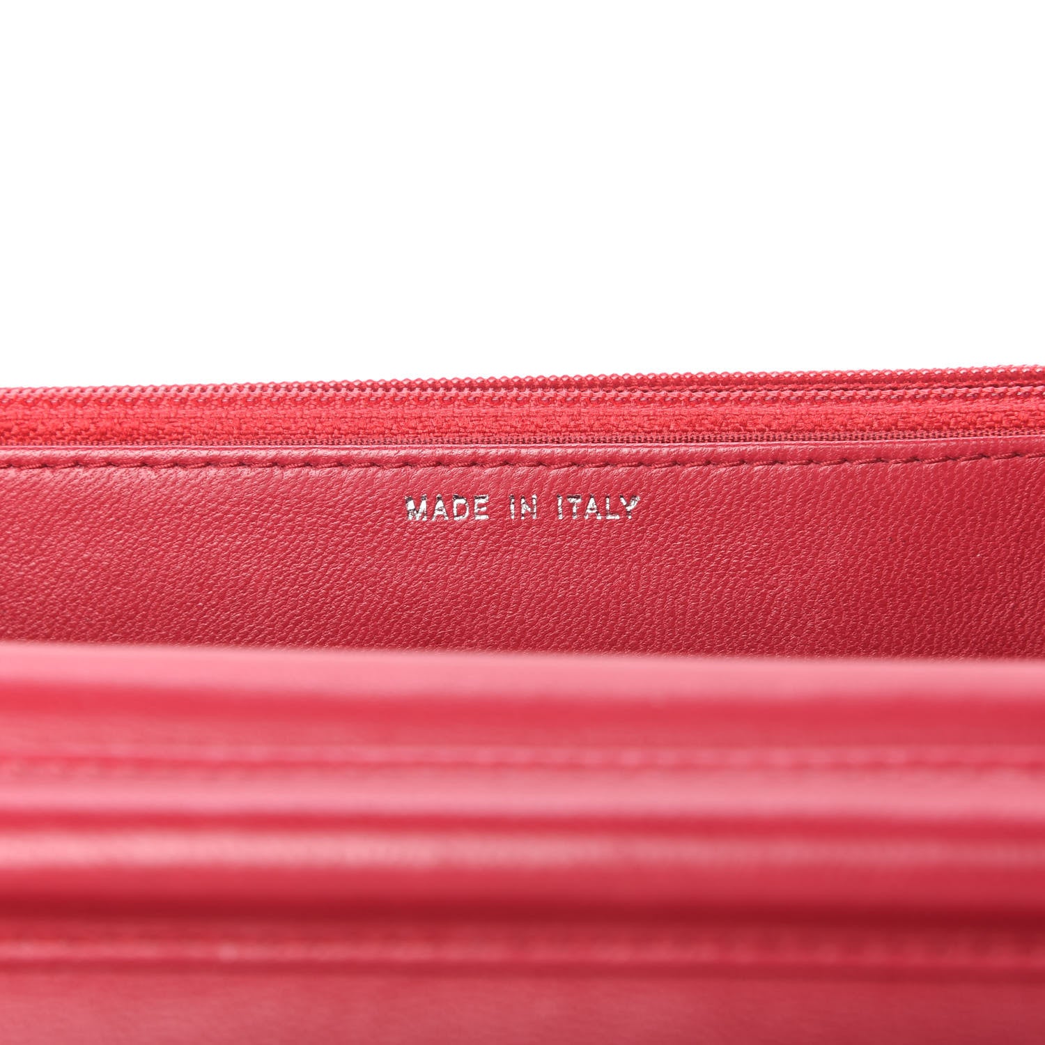 Chanel Calfskin Diamond Stitch Wallet On Chain WOC Fuchsia 9 of 12