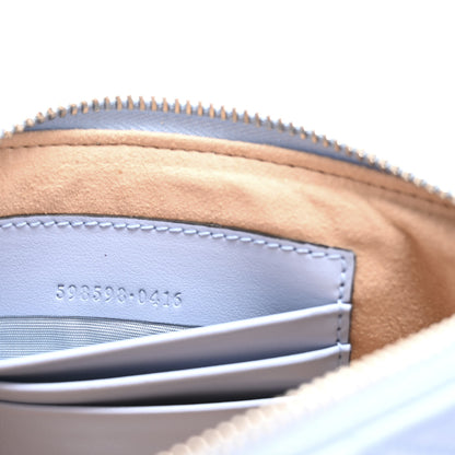 Gucci Calfskin Matelasse GG Marmont Wrist Wallet Porcelain Light Blue 7 of 8