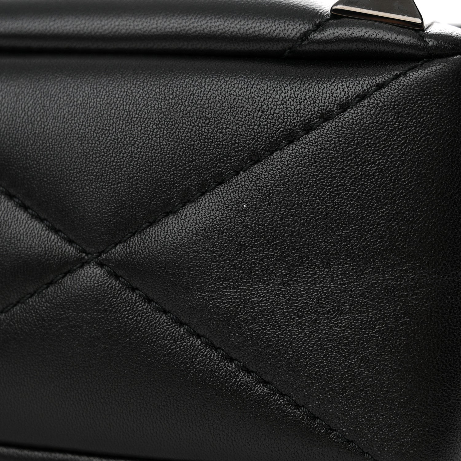 Valentino Garavani Nappa Monochrome Large Roman Stud Shoulder Bag Black 10 of 10