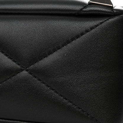 Valentino Garavani Nappa Monochrome Large Roman Stud Shoulder Bag Black 10 of 10