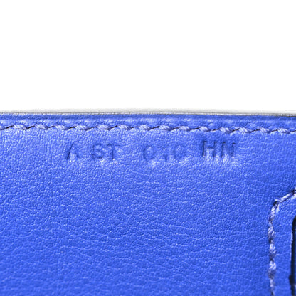 Hermes Swift Kelly Pochette Clutch Bleu Electrique 7 of 11