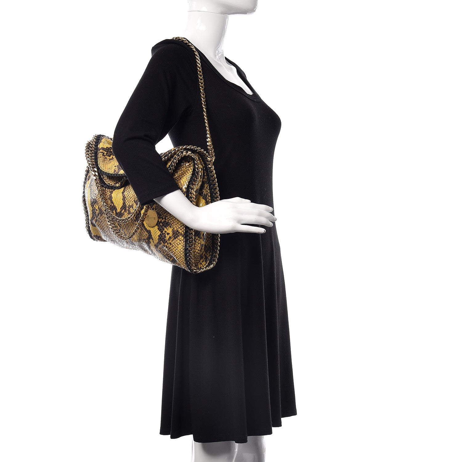 Stella McCartney Eco Python Falabella Fold Over Tote 2 of 9