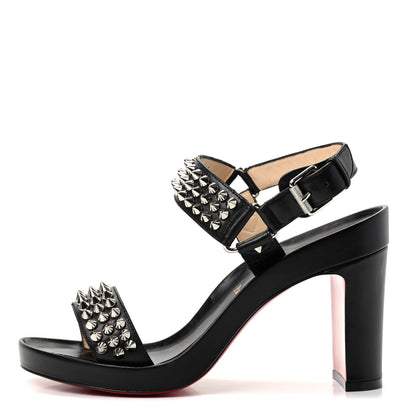 Christian Louboutin Nappa Spike Bikool 85 Sandals 36.5 Black 1 of 10