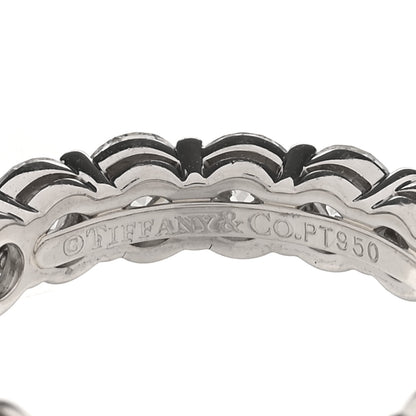 Tiffany Platinum Diamond 3.7mm Embrace Eternity Band Ring 51 5.75 4 of 5