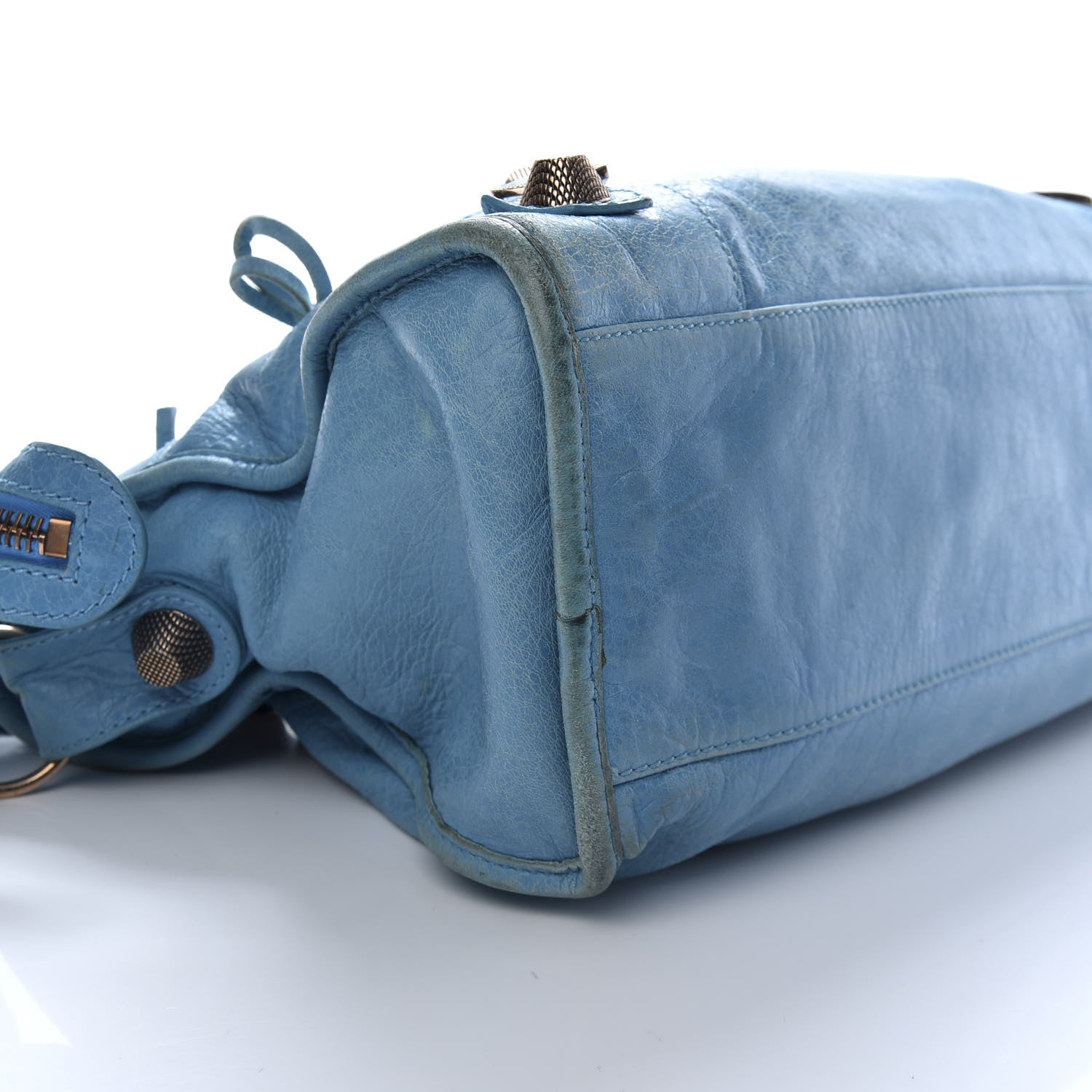 Balenciaga Agneau Giant 21 Silver Hardware City Bleu Paon 9 of 10
