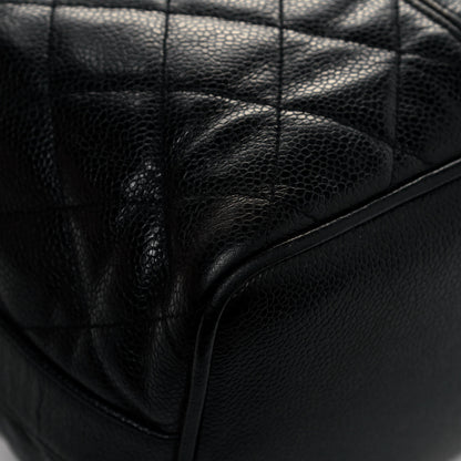 Chanel Caviar Quilted Drawstring Bucket Bag Black 10 of 12