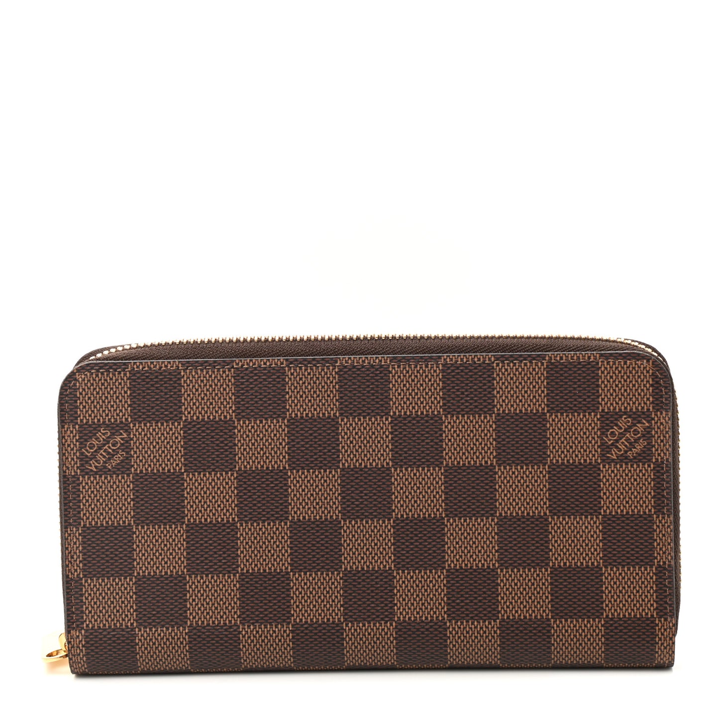 Damier Ebene Zippy Wallet Rose Ballerine