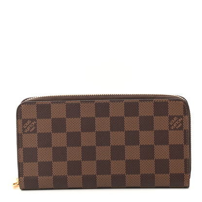 Louis Vuitton Damier Ebene Zippy Wallet Rose Ballerine 1 of 7